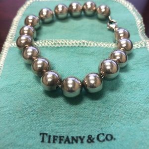 Tiffany & Co sterling silver beaded bracelet